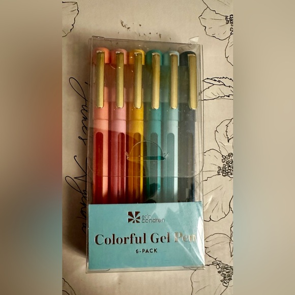 Erin Condren 6-Pack Colorful Gel Pens - Gem Tones -Gel Pen Ink - Picture 1 of 10
